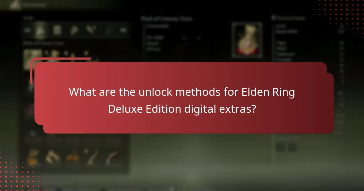 Which platforms support Elden Ring Deluxe Edition digital extras?